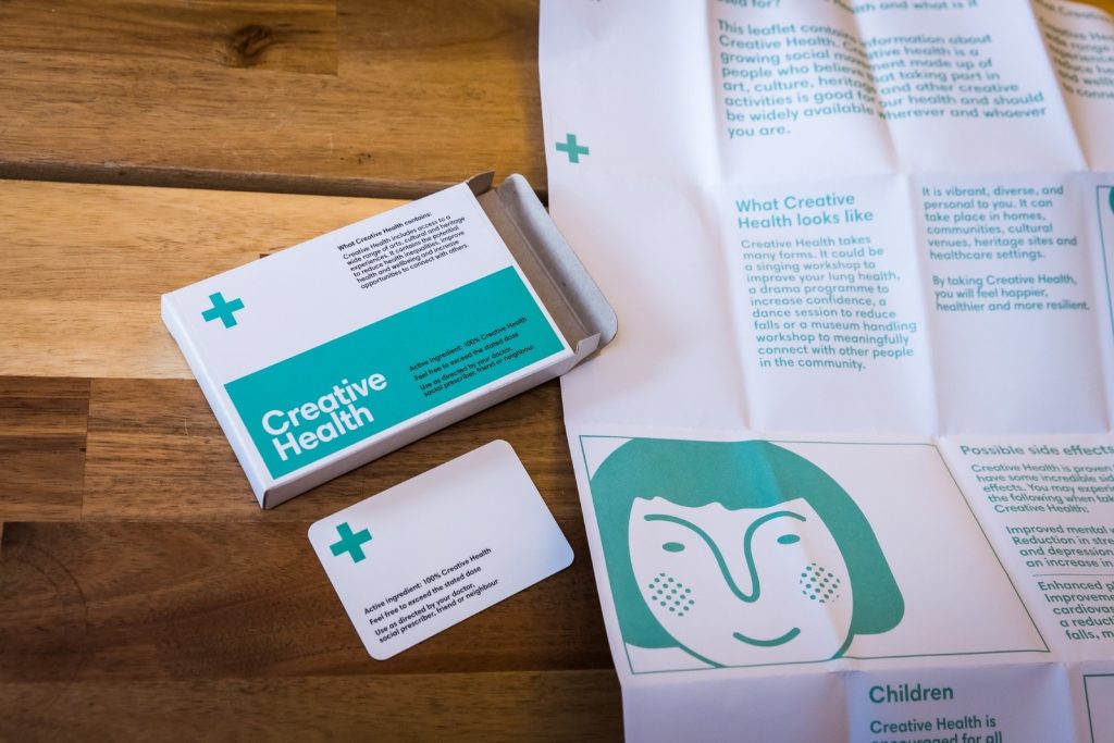 A box of business cards